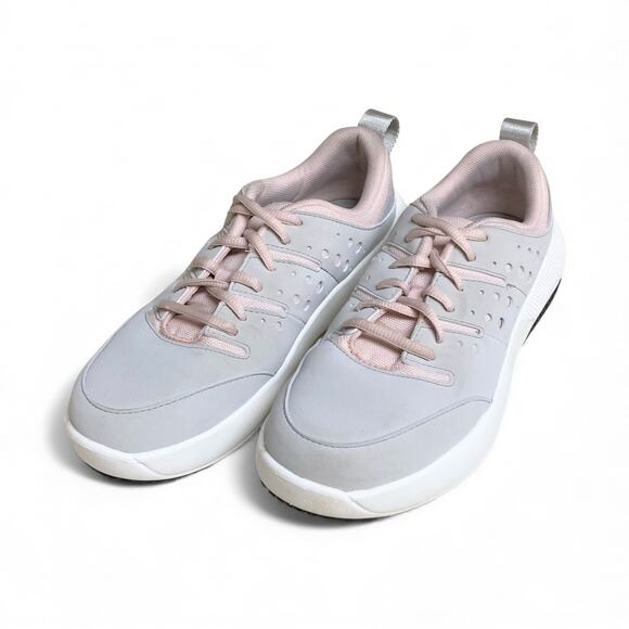 LiteRide by CROCS Light Gray & Pink Sneaker Women's Size 9W EUC - Picture 1 of 8